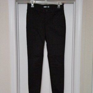 Old Navy Rock Star Super Skinny Built-In Sculpt Size 8 BlackJack 2018
